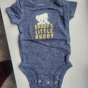 Carter's Navy Blue 'Daddy's Little Buddy' Bodysuit